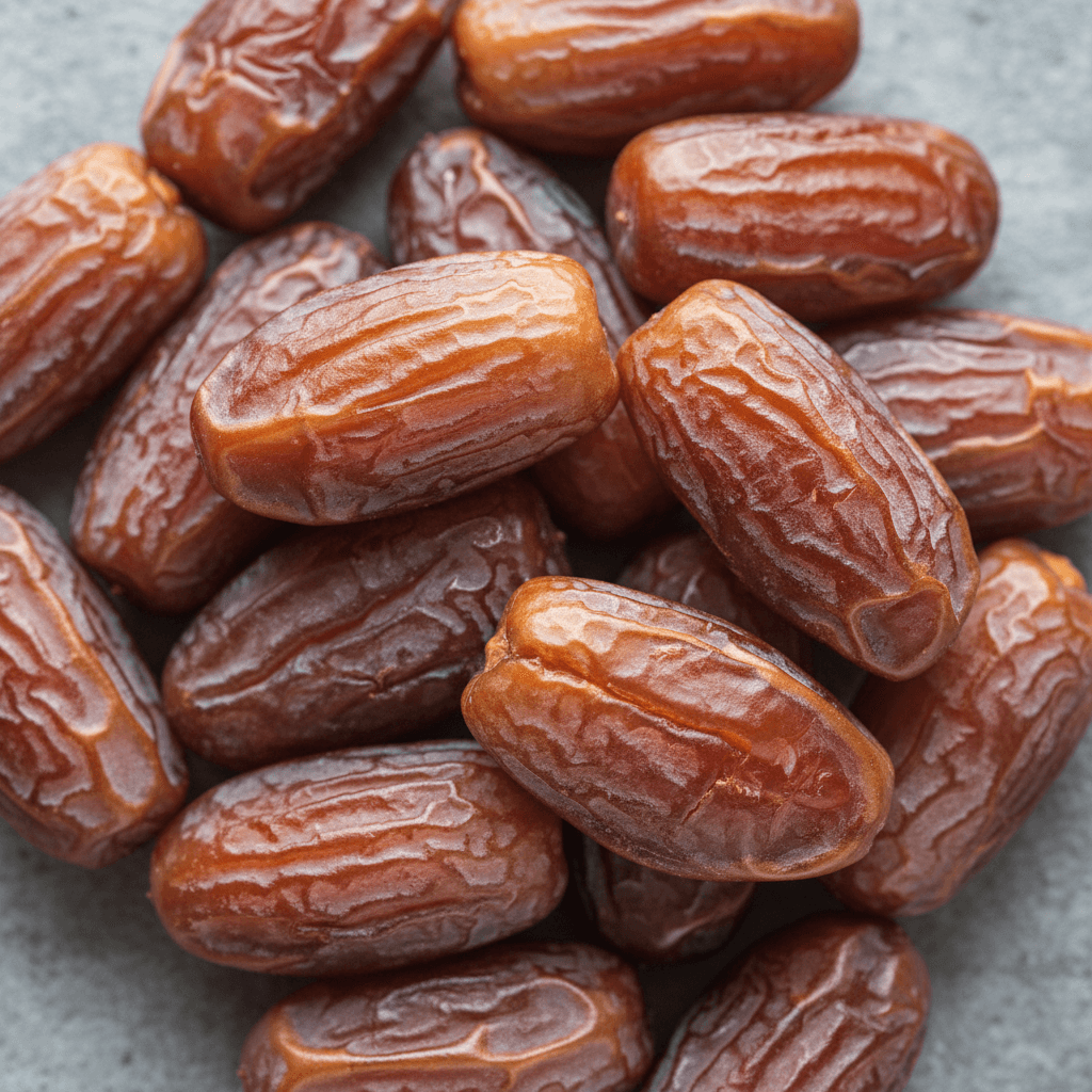 Fresh Medjool dates close-up