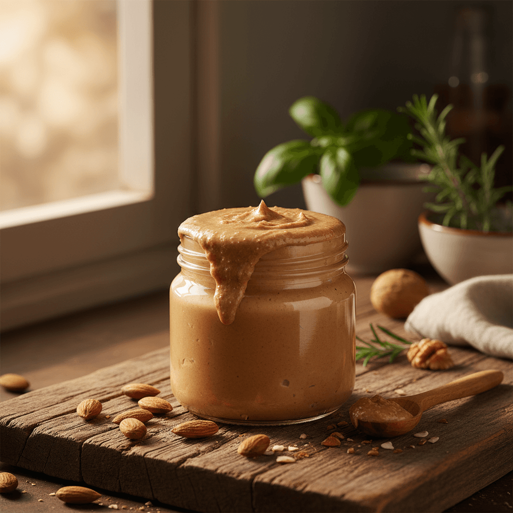 Fresh natural cashews on wooden surface
